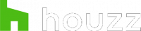 White Houzz logo with transparent background